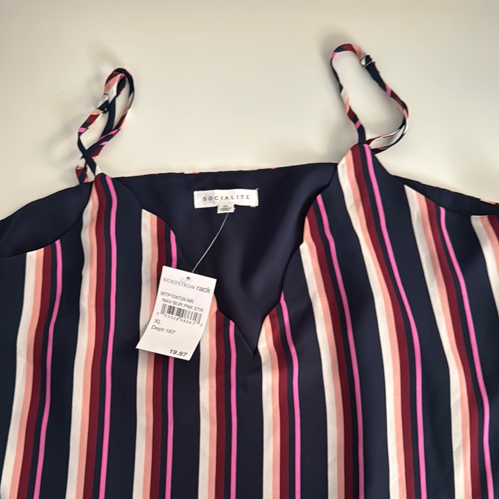 Striped Sleeveless Top